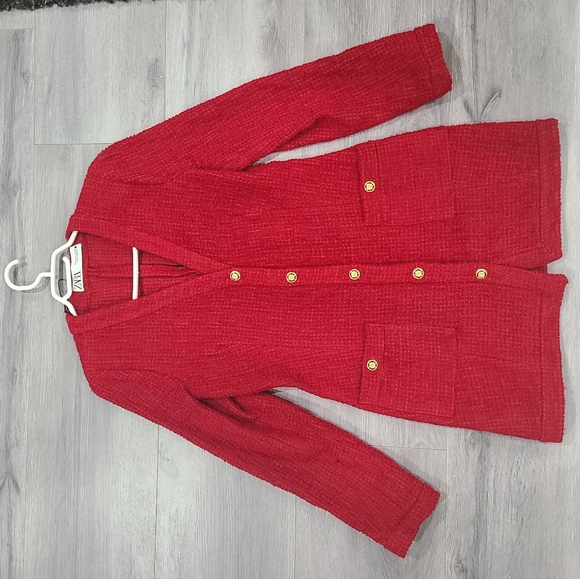 ZARA TEXTURED WEAVE DRESS - Picture 6 of 9